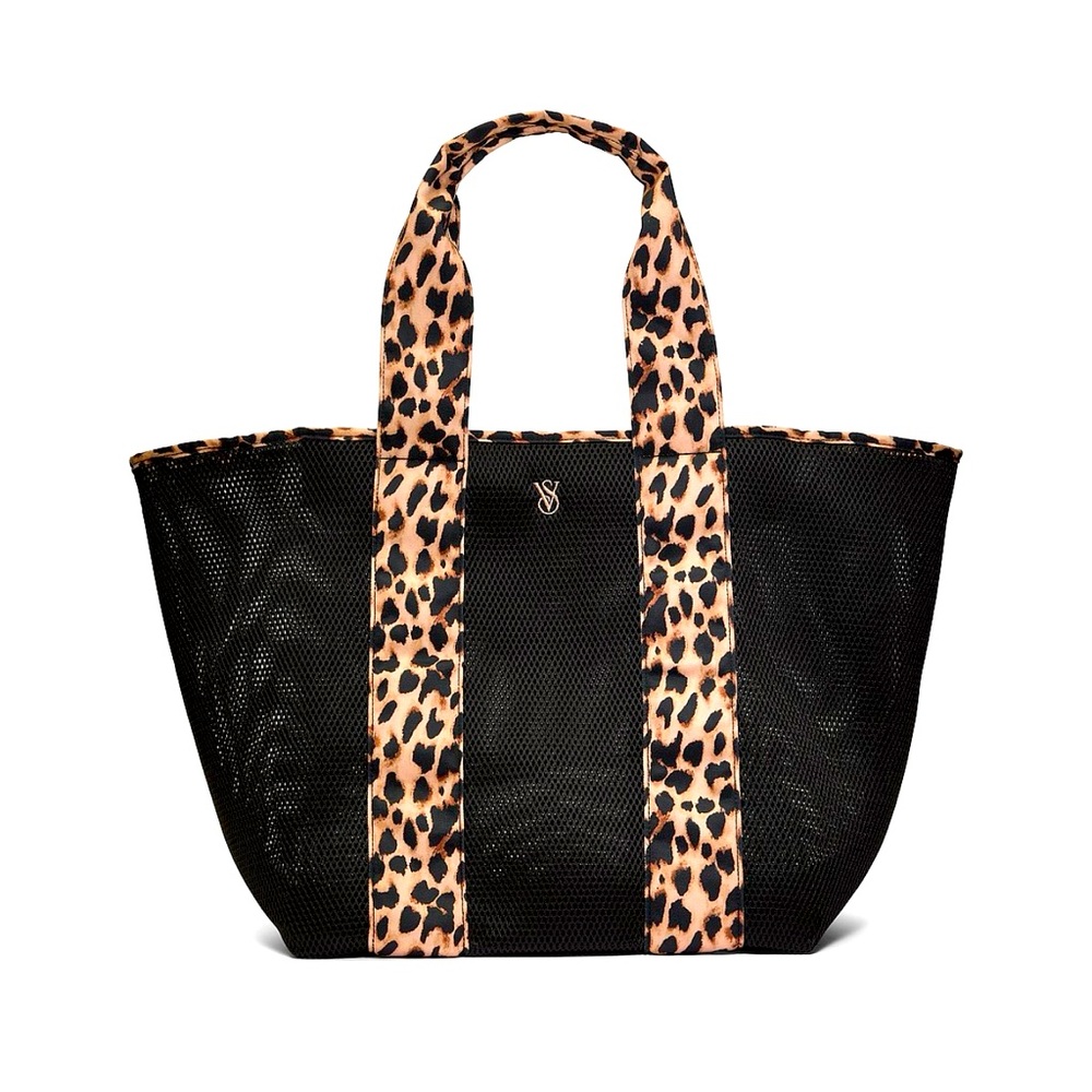 NWT VICTORIA’S SECRET Leopard Mesh Tote NEW